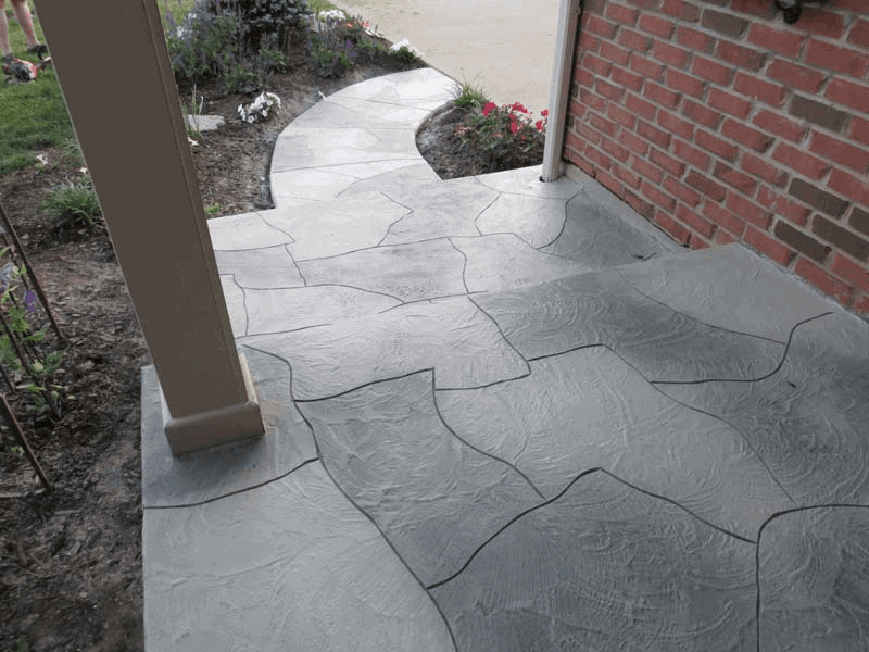 Porch Overlayment - Flagstone Pattern