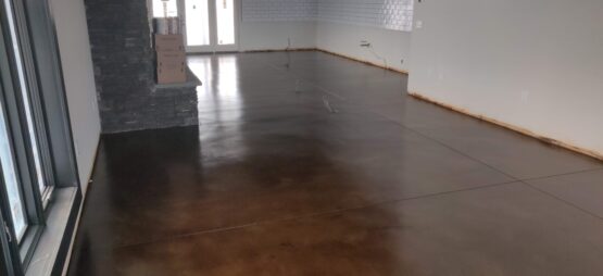 Stained Concrete Floor After