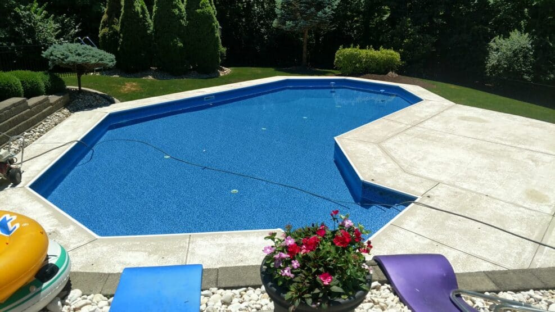 Concrete Pool Deck Before