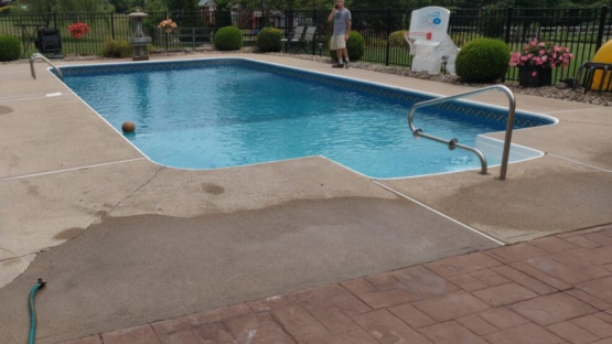 Pool Deck Before