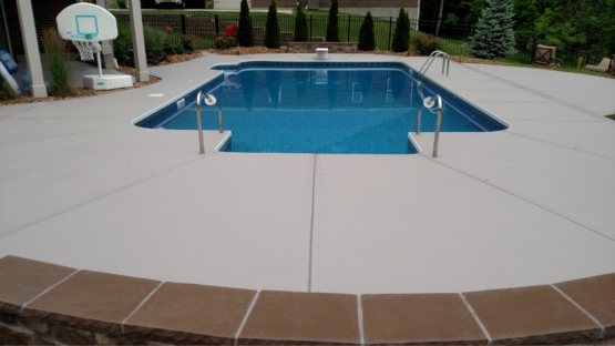 Resurfaced Pool Deck
